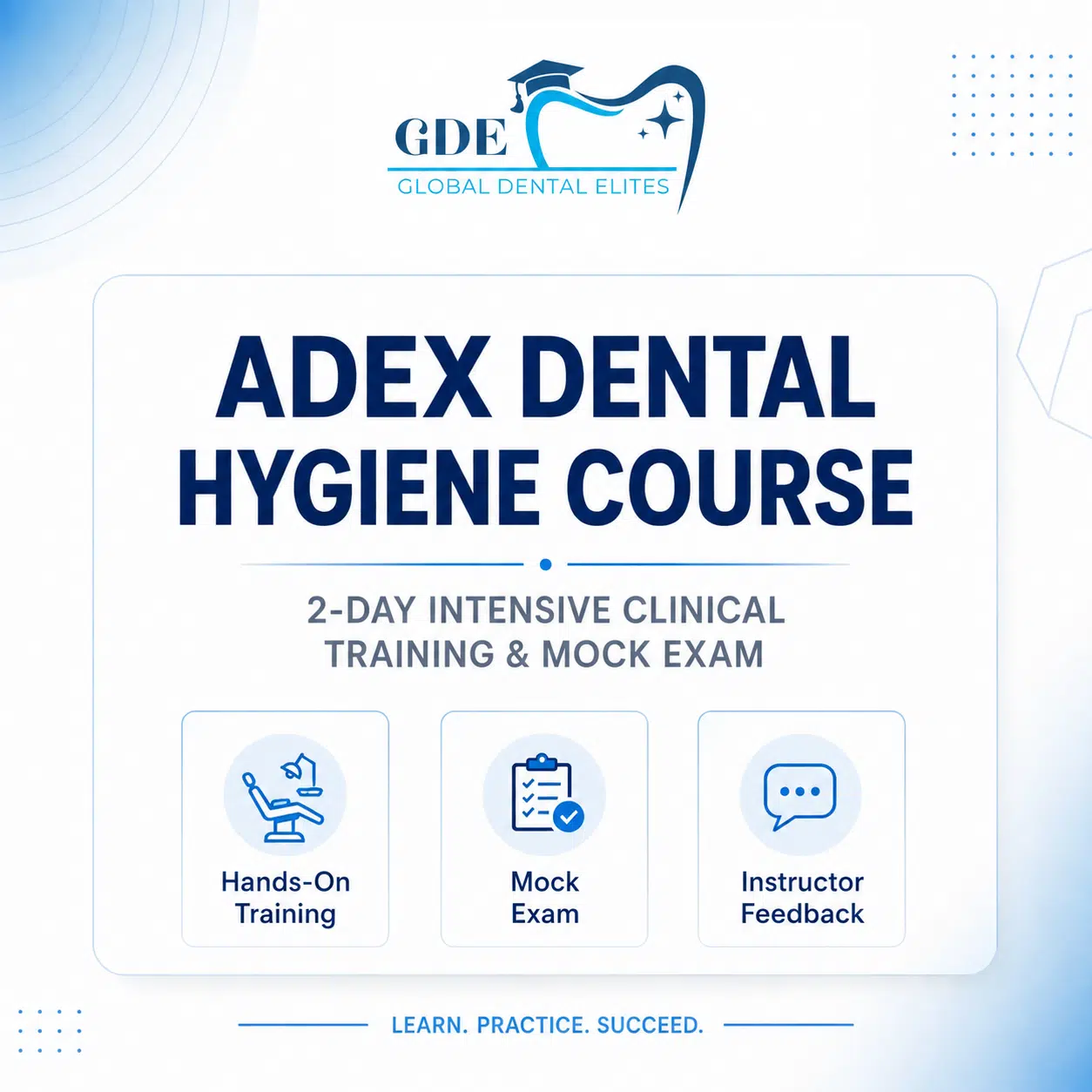 ADEX Dental Hygiene Course Flyer